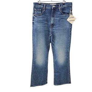 MOTHER Superior The Scooter Ankle Jeans, I'm a Winner, Mini Flare, High Rise 32